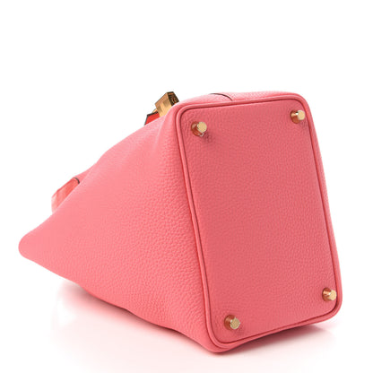 Hermes Taurillon Clemence Matte Alligator Picotin Lock Touch 18 PM Rose Azalee 4 of 11