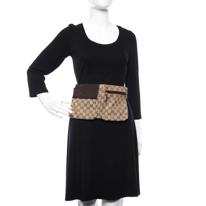 Gucci Monogram Web Belt Bag Dark Brown 2 of 12