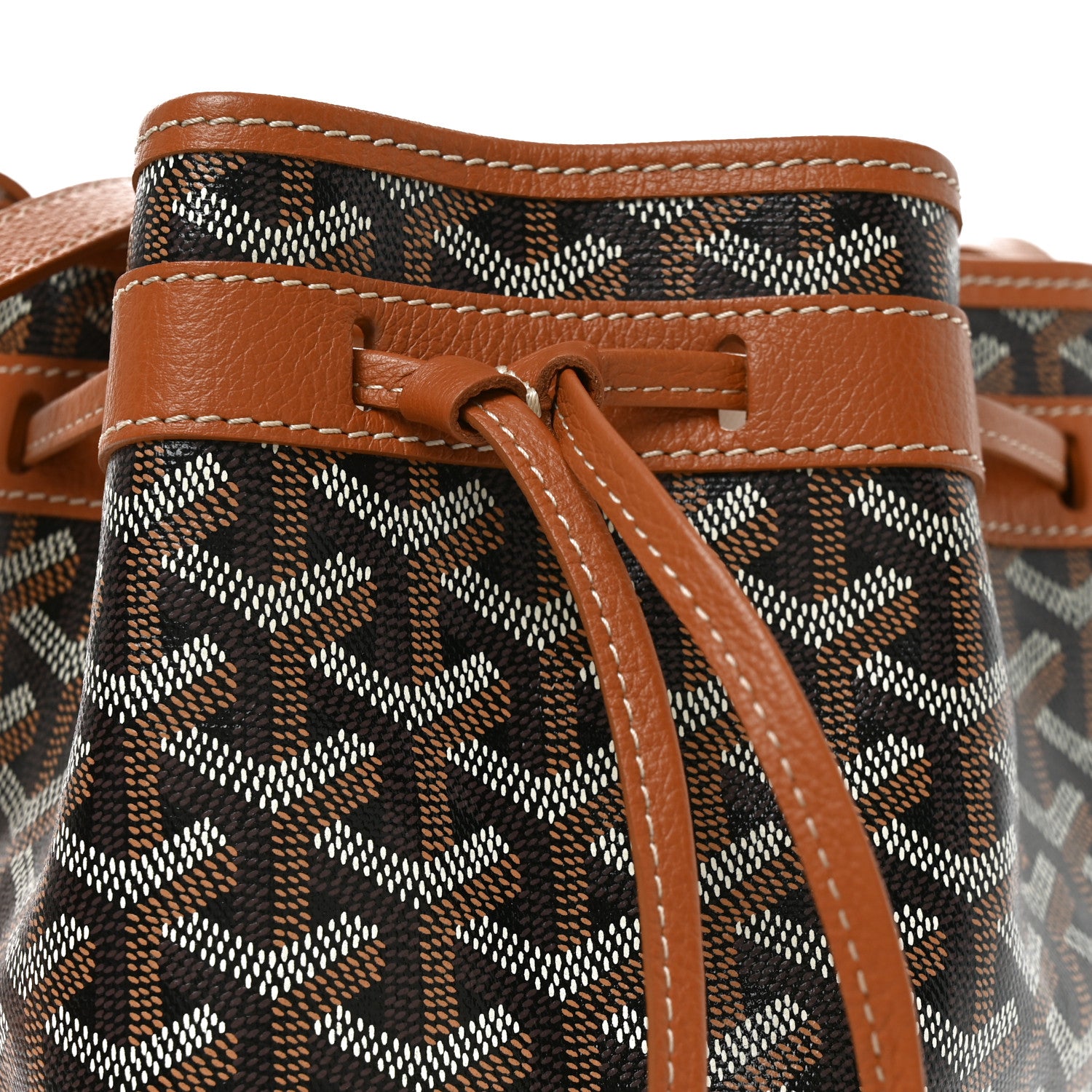 Goyard Goyardine Petit Flot Bucket Bag PM Black Gold 13 of 17