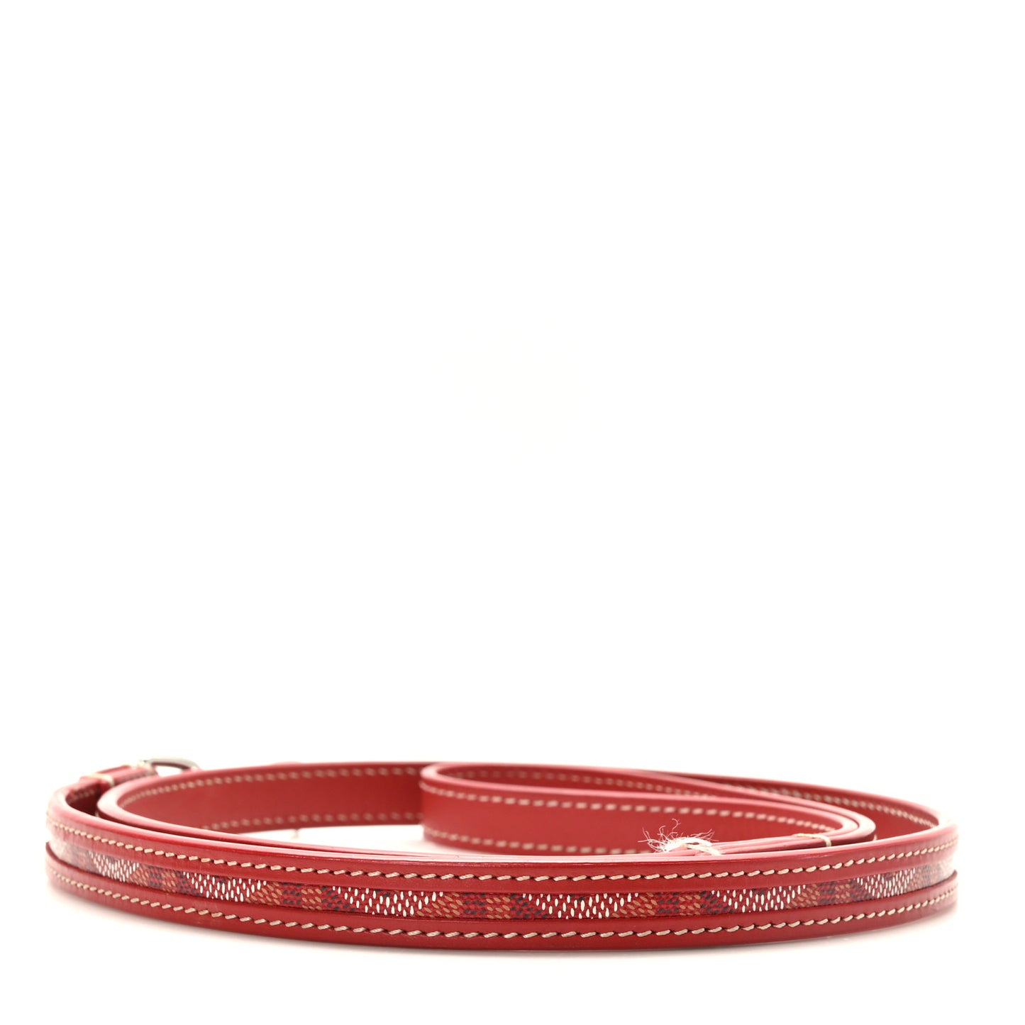 Goyardine Dog Leash Red