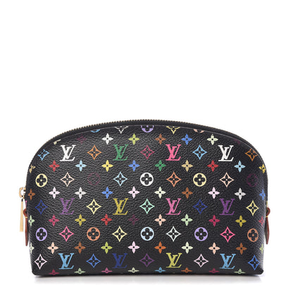 Louis Vuitton Monogram Multicolor Cosmetic Pouch Black Grenade 1 of 6