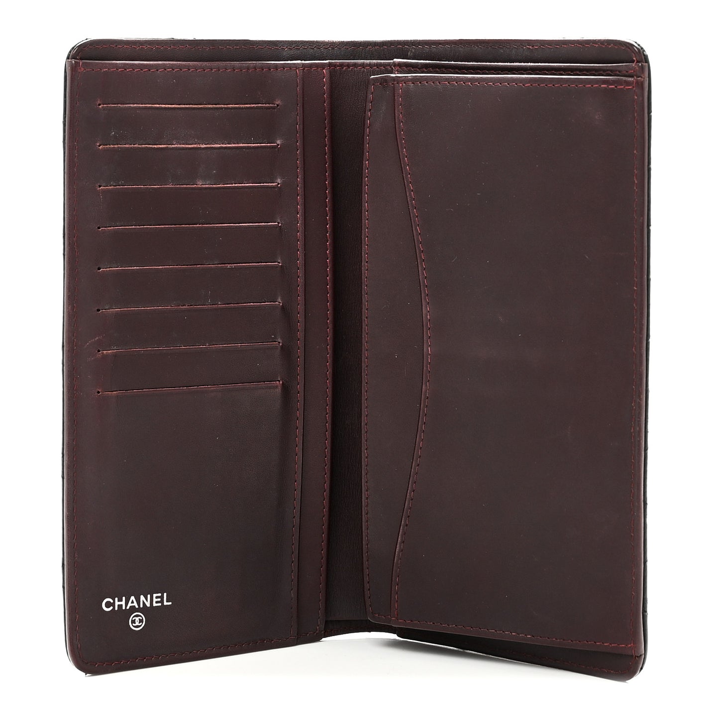 Caviar Quilted Yen Wallet Black