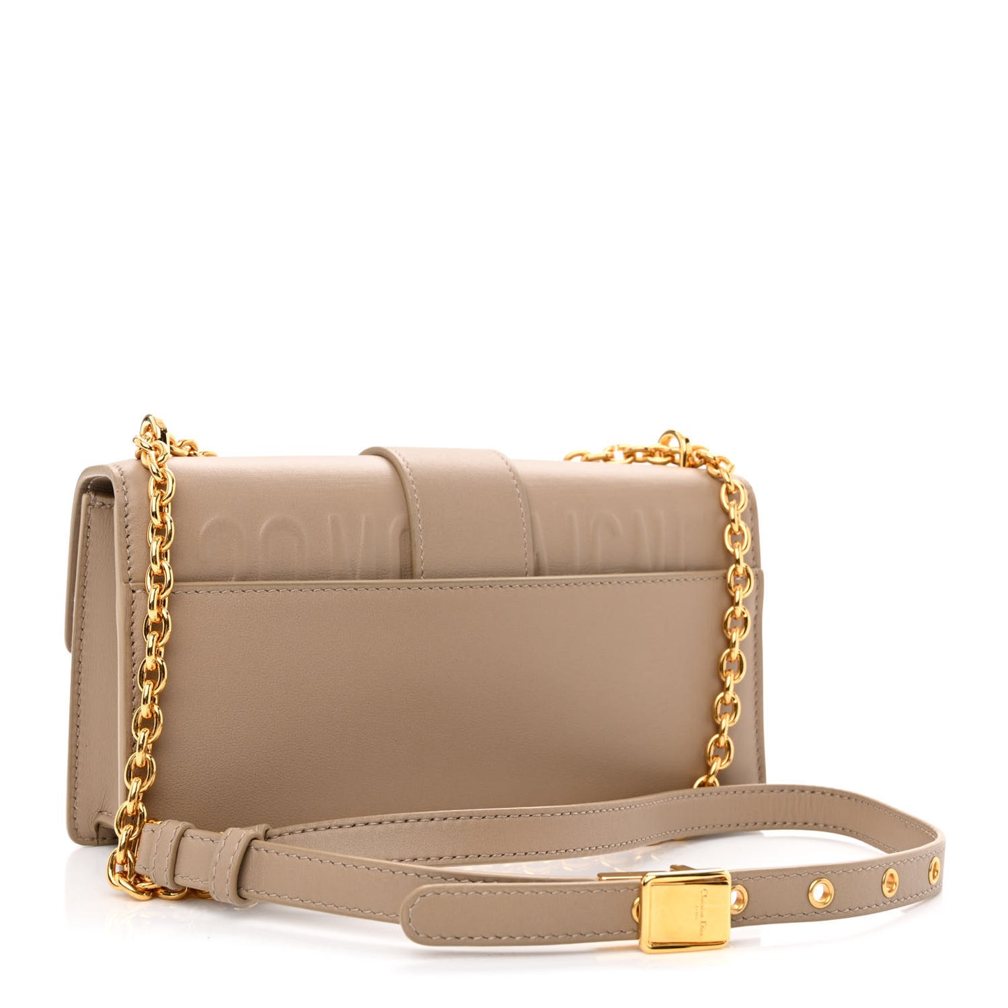 Grained Calfskin 30 Montaigne East West Chain Flap Bag Hazelnut