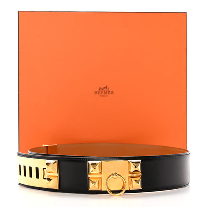 Hermes Box Collier De Chien CDC Belt 80 32 Black 14 of 14