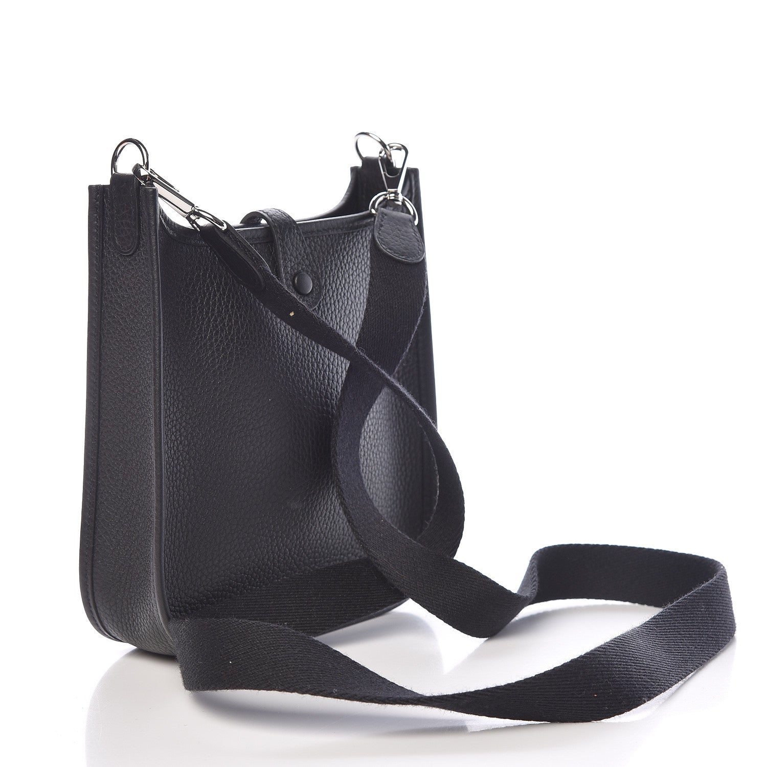 Hermes Taurillon Clemence Evelyne TPM Black 3 of 11