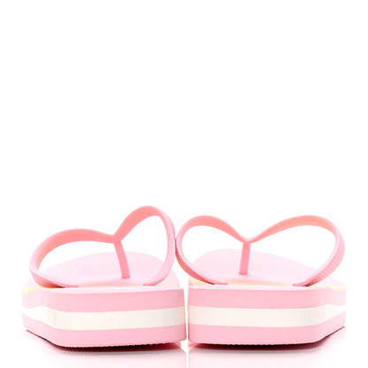 Louis Vuitton Rubber Arcade Flat Thong Sandals 41 Rose 6 of 10