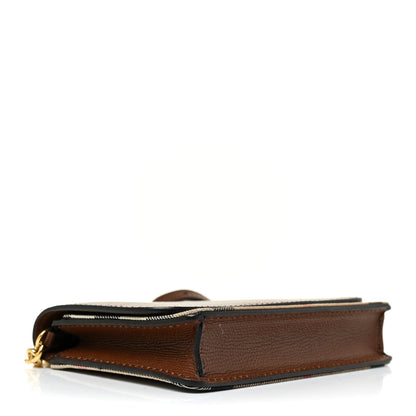 Burberry Derby Calfskin House Check Mini Hampshire Crossbody Tan 4 of 9
