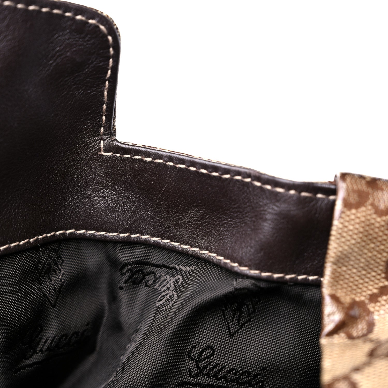Gucci Crystal Monogram Medium Hysteria Tote Brown 10 of 10