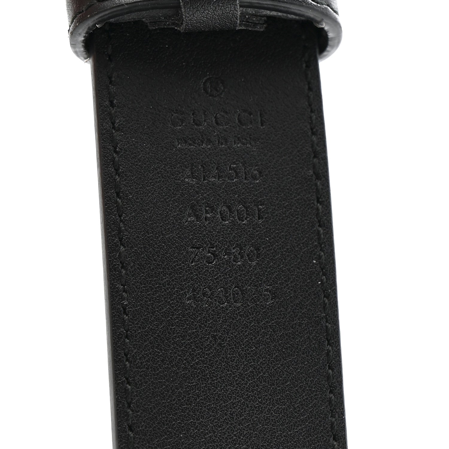 Gucci Calfskin Double G 30mm Belt 75 30 Black 3 of 5