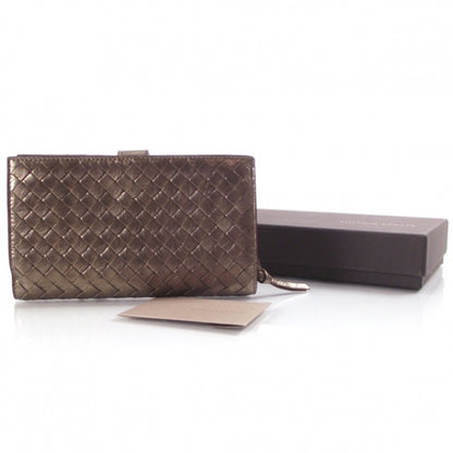 Bottega Veneta Woven Leather Wallet Dust Petille 2 of 10