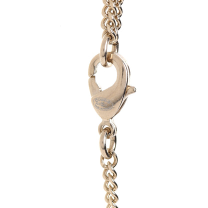 Chanel Baguette Crystal Logo CC Chain Necklace Gold 5 of 6