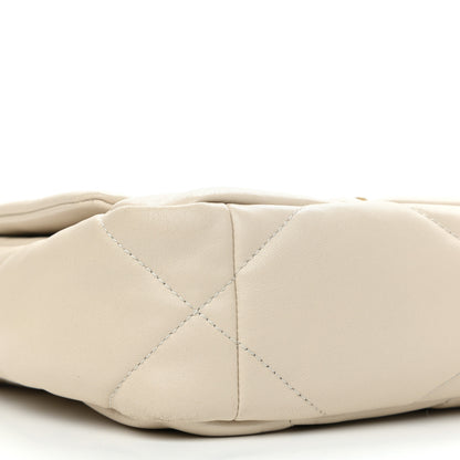 Chanel Lambskin Quilted Medium Chanel 19 Flap Light Beige 9 of 11