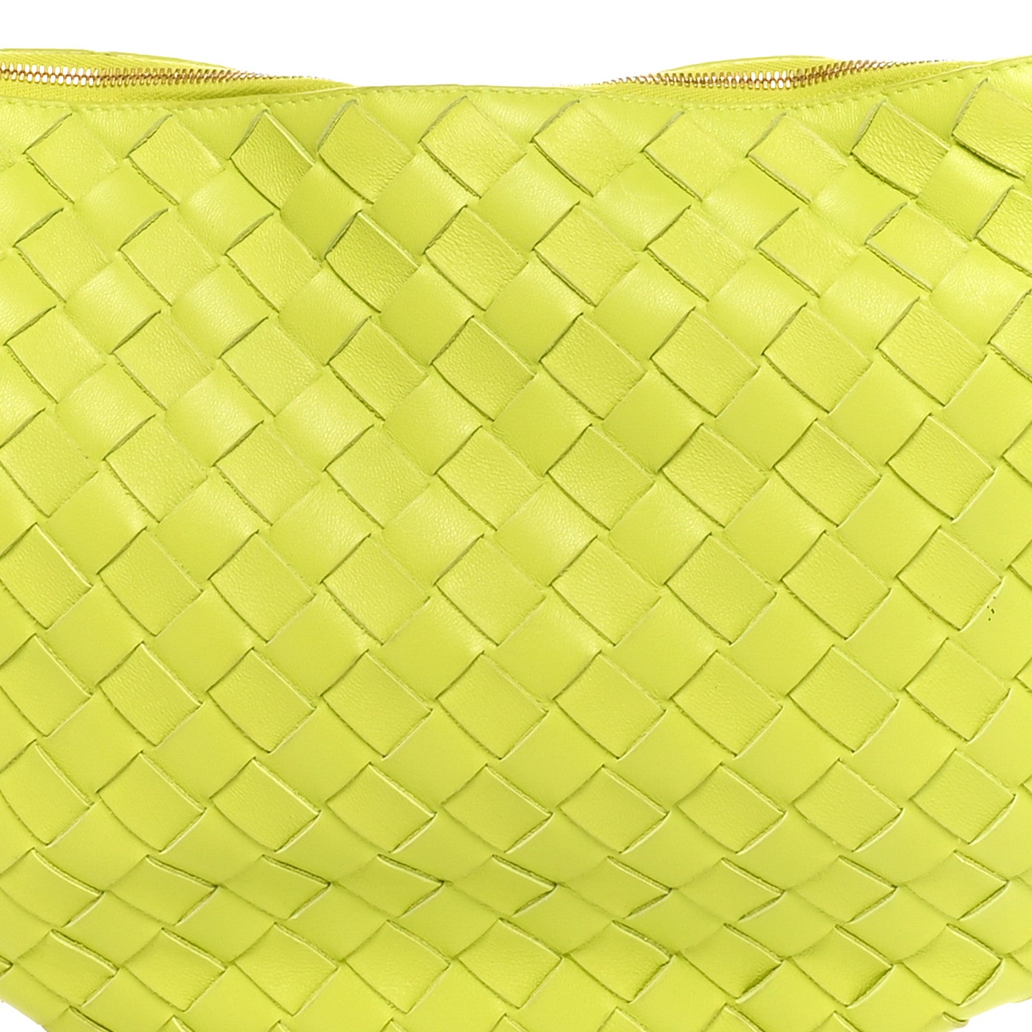 Bottega Veneta Nappa Intrecciato Medium Turn Pouch Acid Kiwi 7 of 9