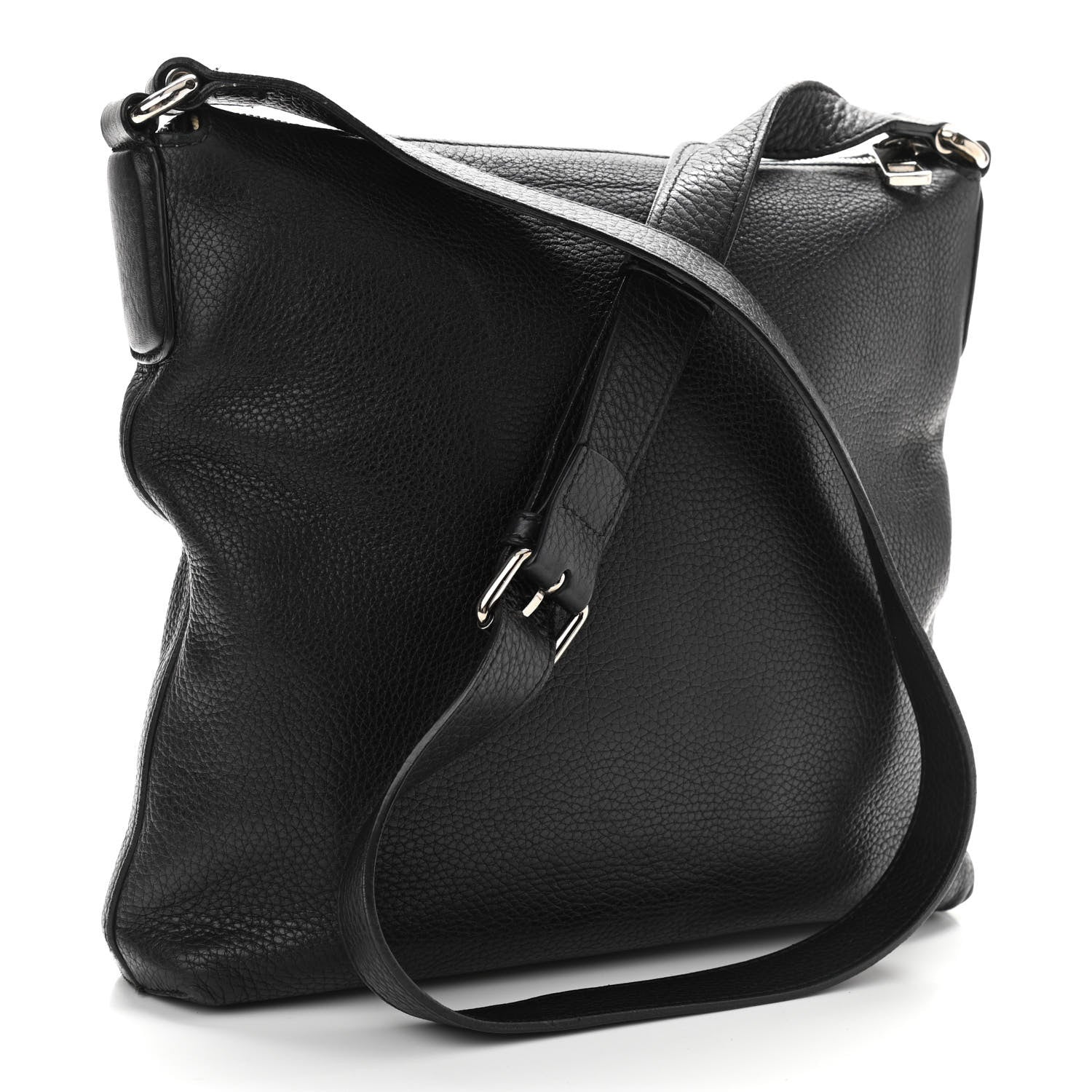 Gucci Pebbled Calfskin Medium Soho Messenger Bag Black 2 of 11