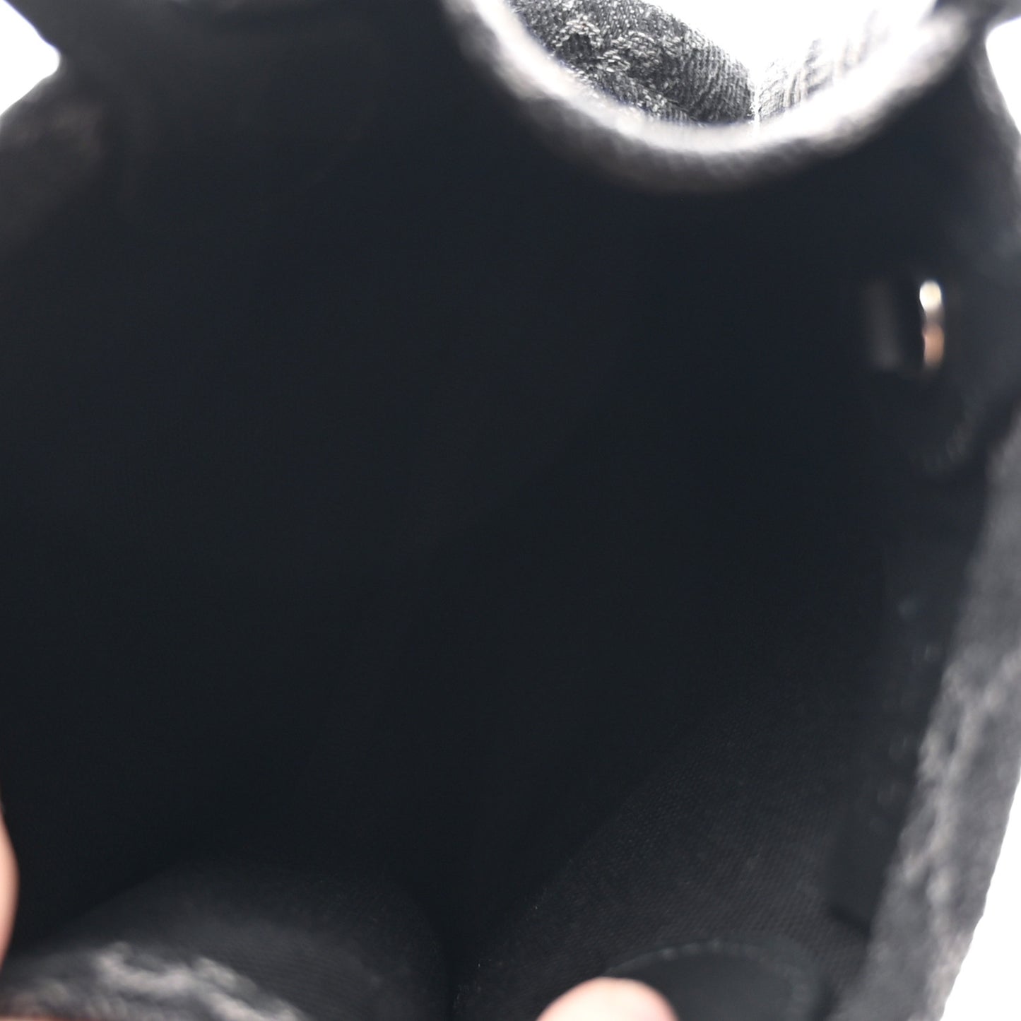 Denim Cuoio Harness GG Monogram Mini Ophidia Tote Bag Black Medium Grey