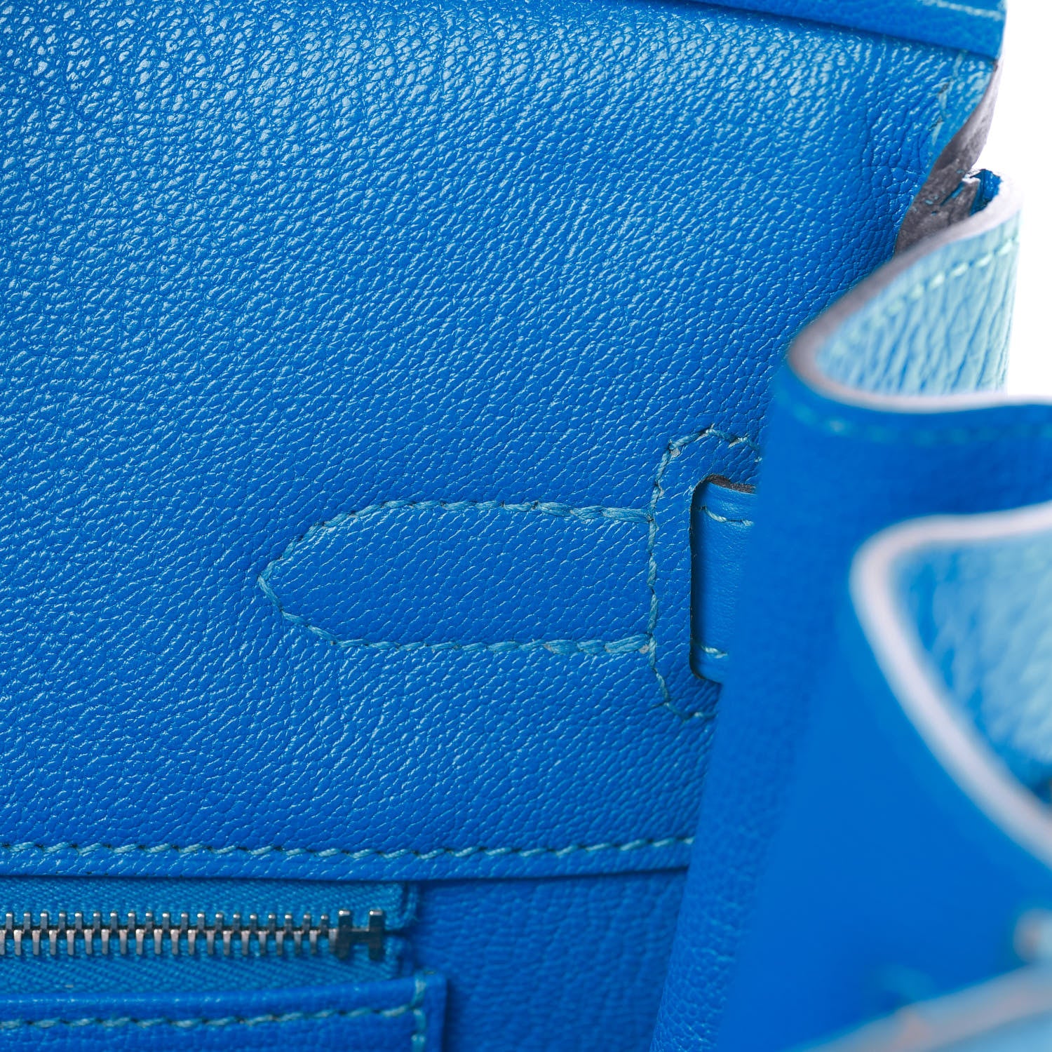 Hermes Taurillon Clemence Birkin 35 Bleu Hydra 19 of 33