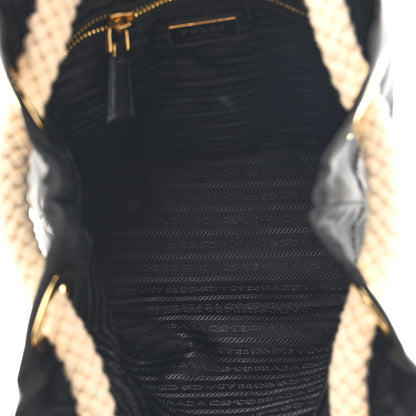 Prada Re-Nylon Triangle Mariner Bucket Bag Black 5 of 9