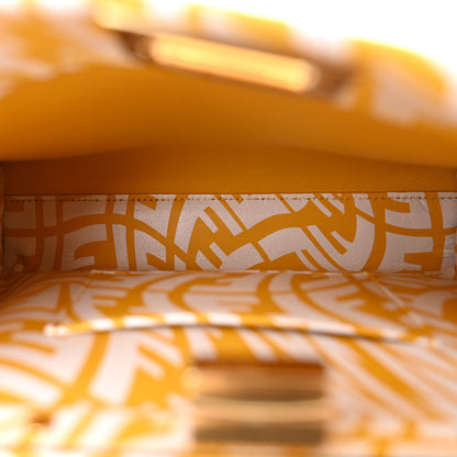 Fendi X SARAH COLEMAN Vitello Liberty Shiny Nappa Plexiglass FF Vertigo Mini Peekaboo Iconic Satchel Mimosa White 6 of 12