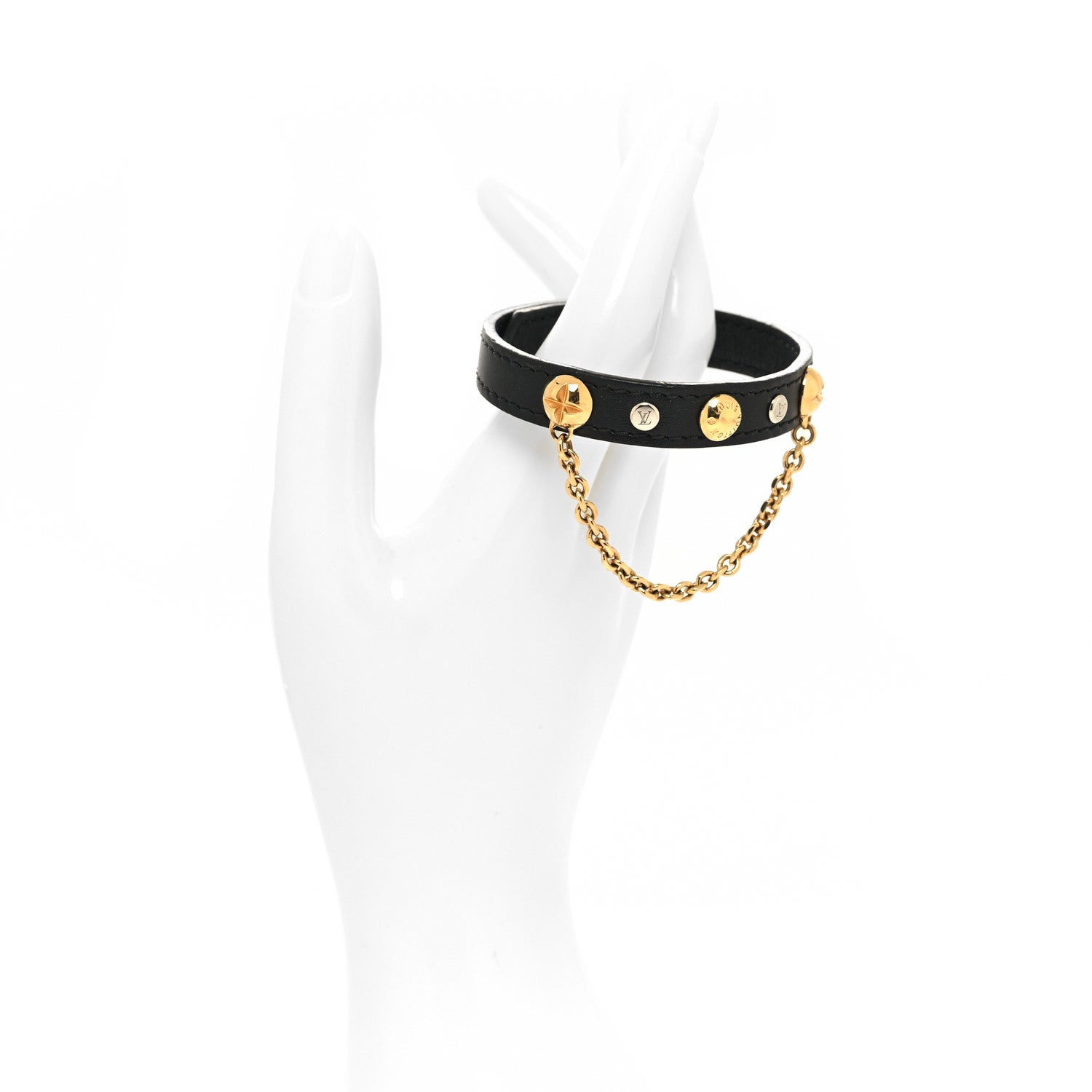 Louis Vuitton LV Harajuku Bracelet Black Gold 2 of 6