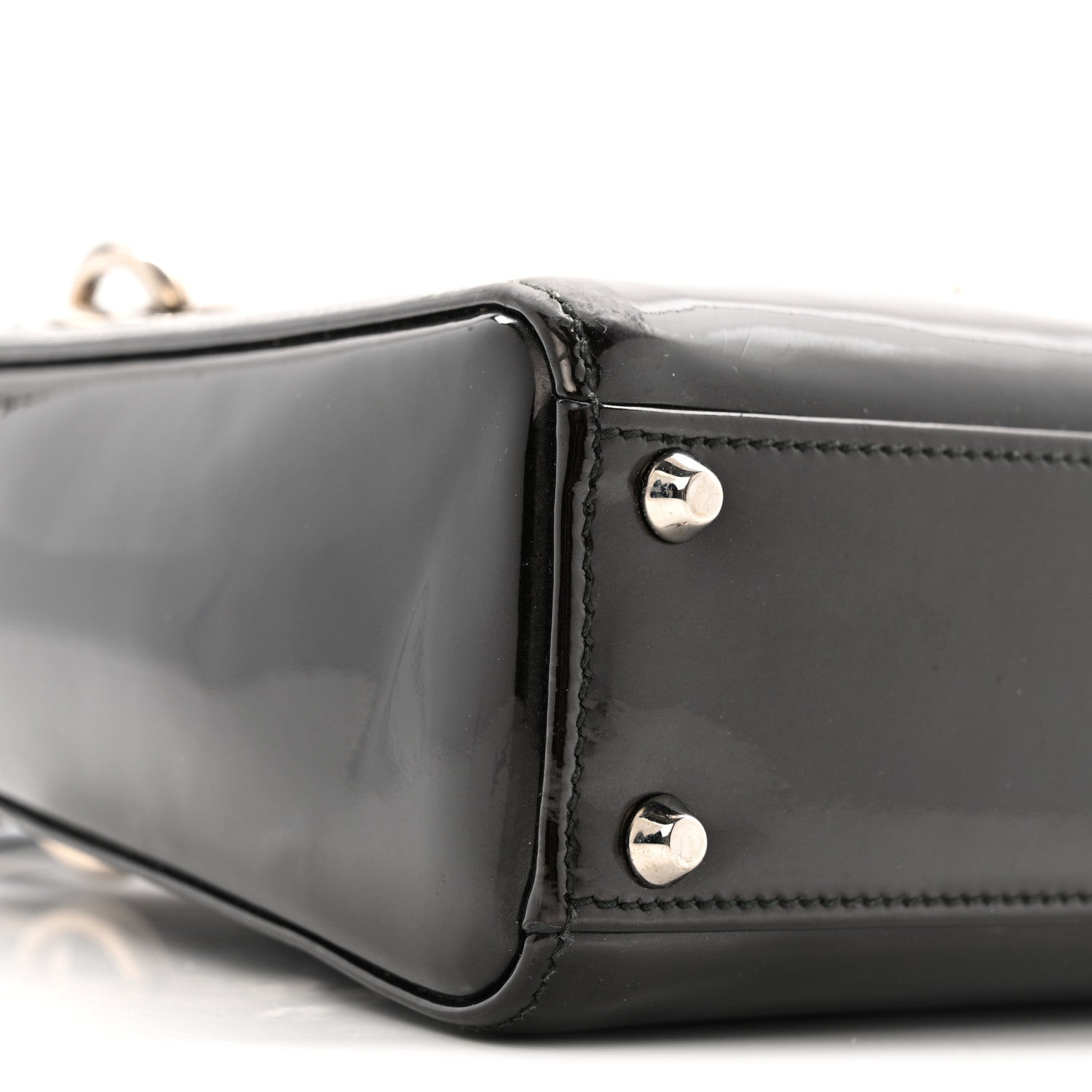 Christian Dior Patent Mini Lady Dior Black 9 of 13