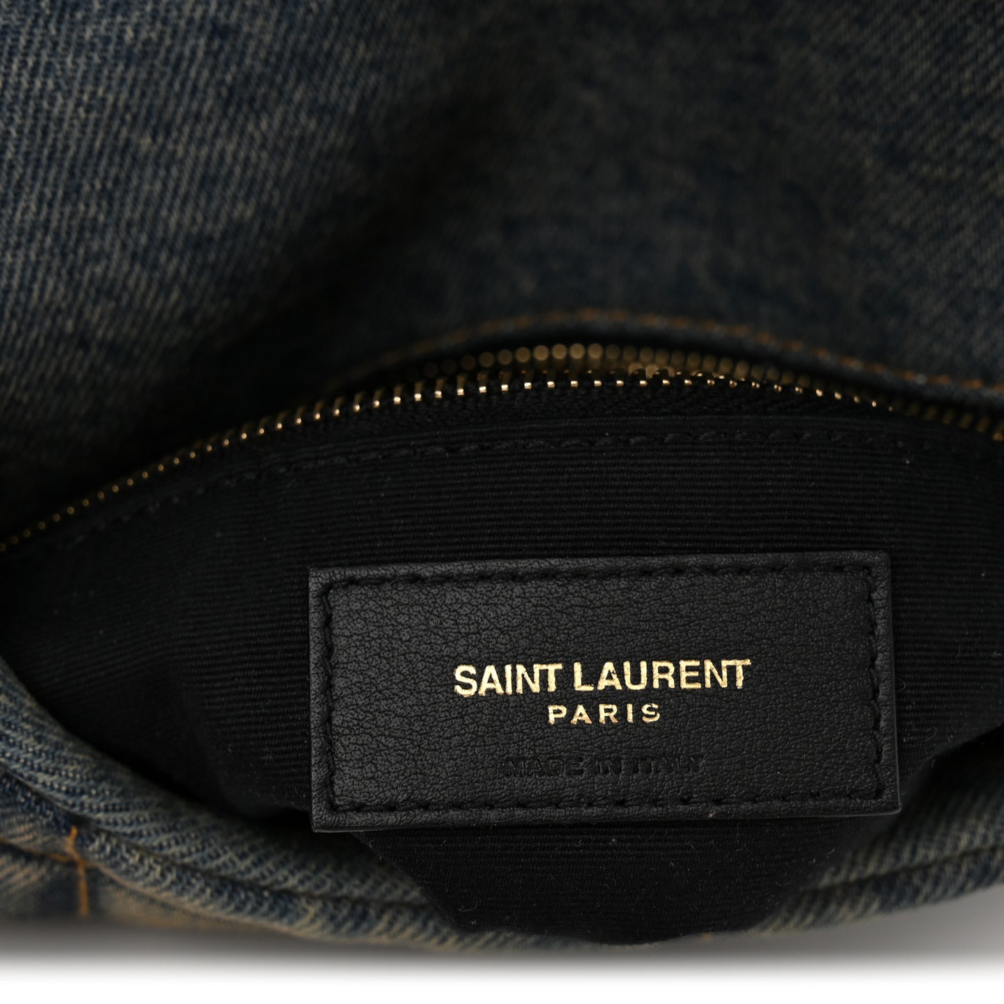 Denim Quilted Toy Loulou Puffer Monogram Chain Satchel Blue Black
