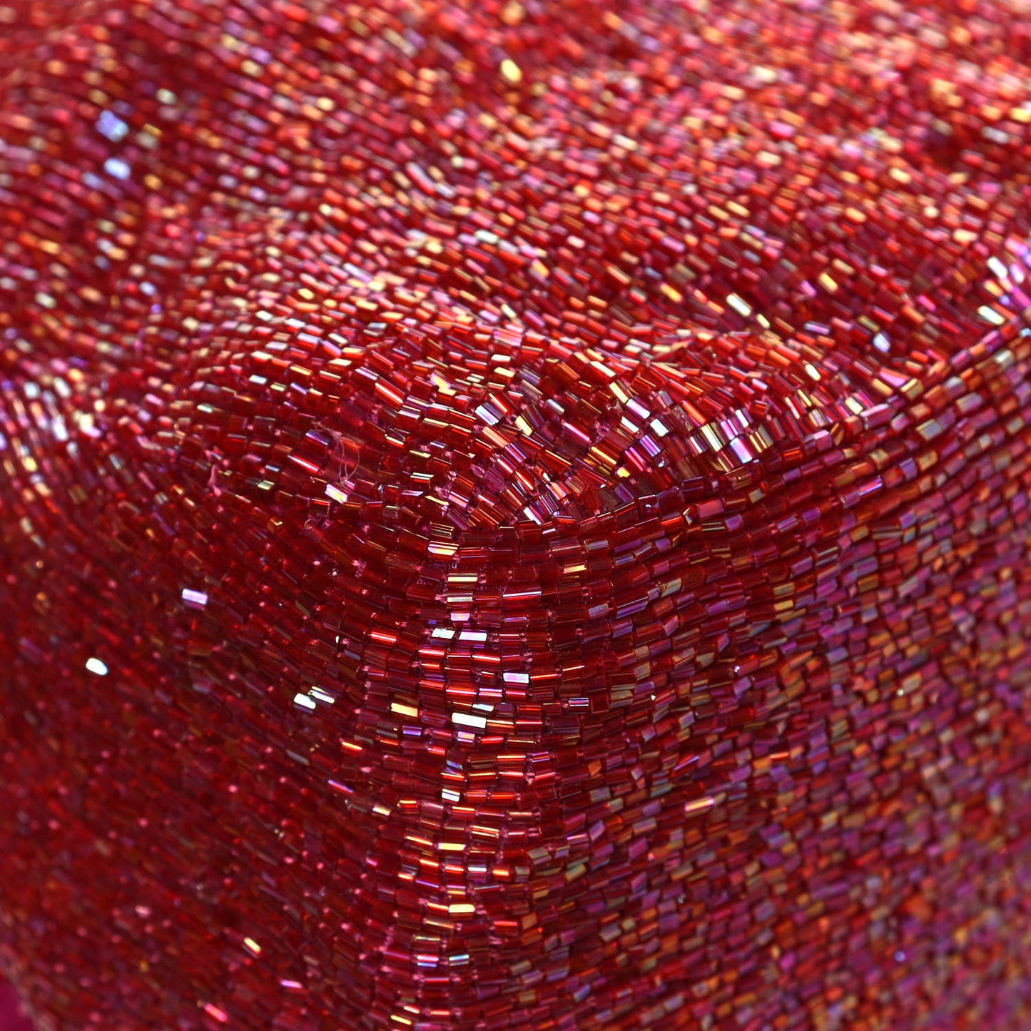 Beaded Baguette Red Pink