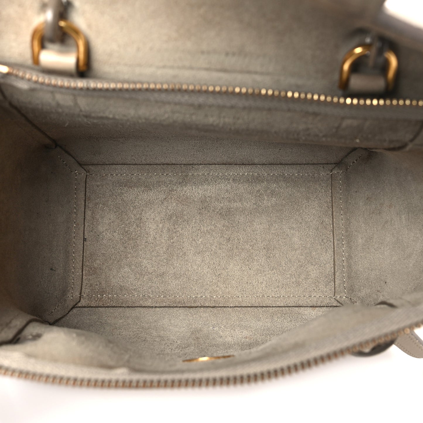 Grained Calfskin Nano Belt Bag Light Taupe