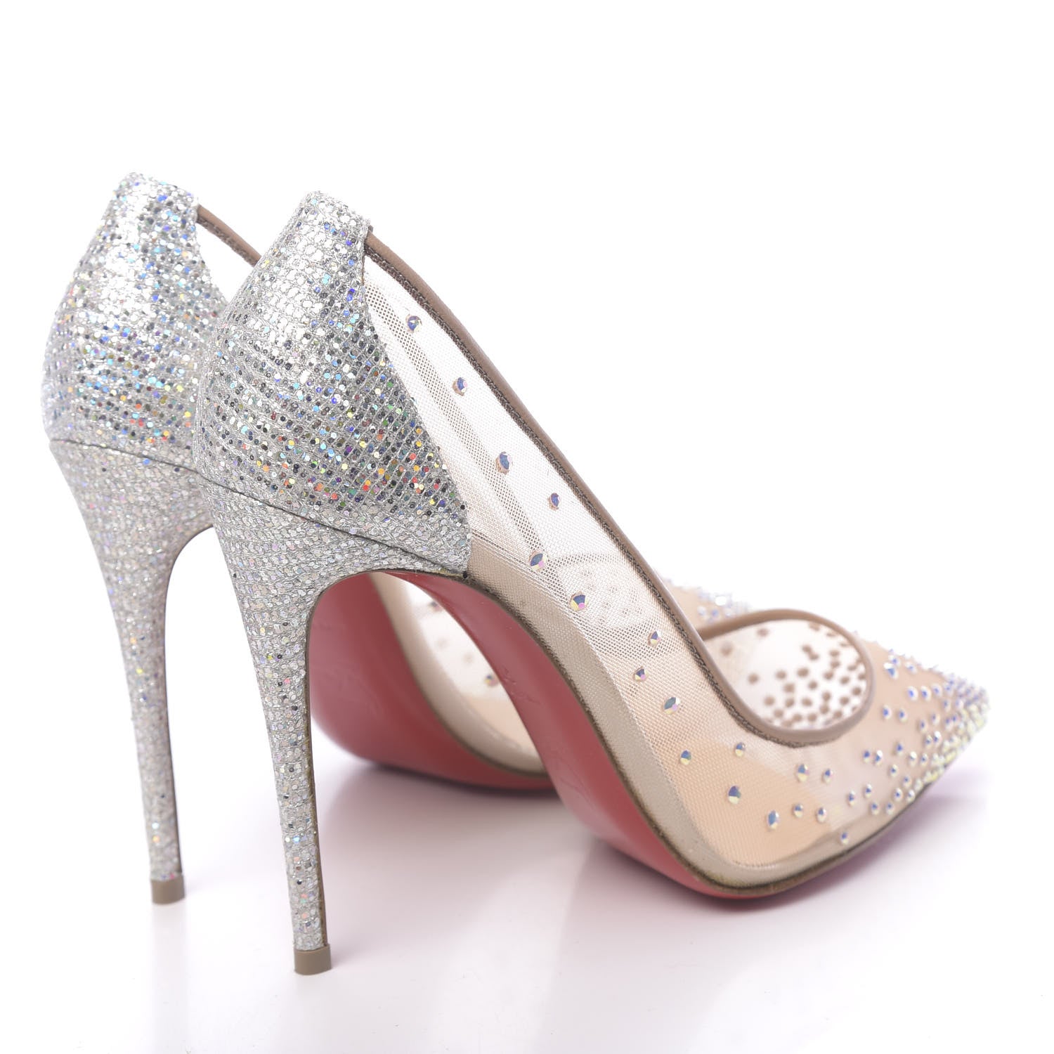 Christian Louboutin Crystal Strass Follies 100 Pumps 37 Crystal 4 of 9