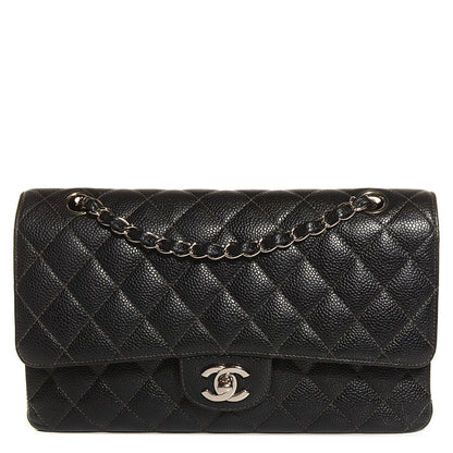 Chanel Caviar Quilted Medium Double Flap Black 1 of 8