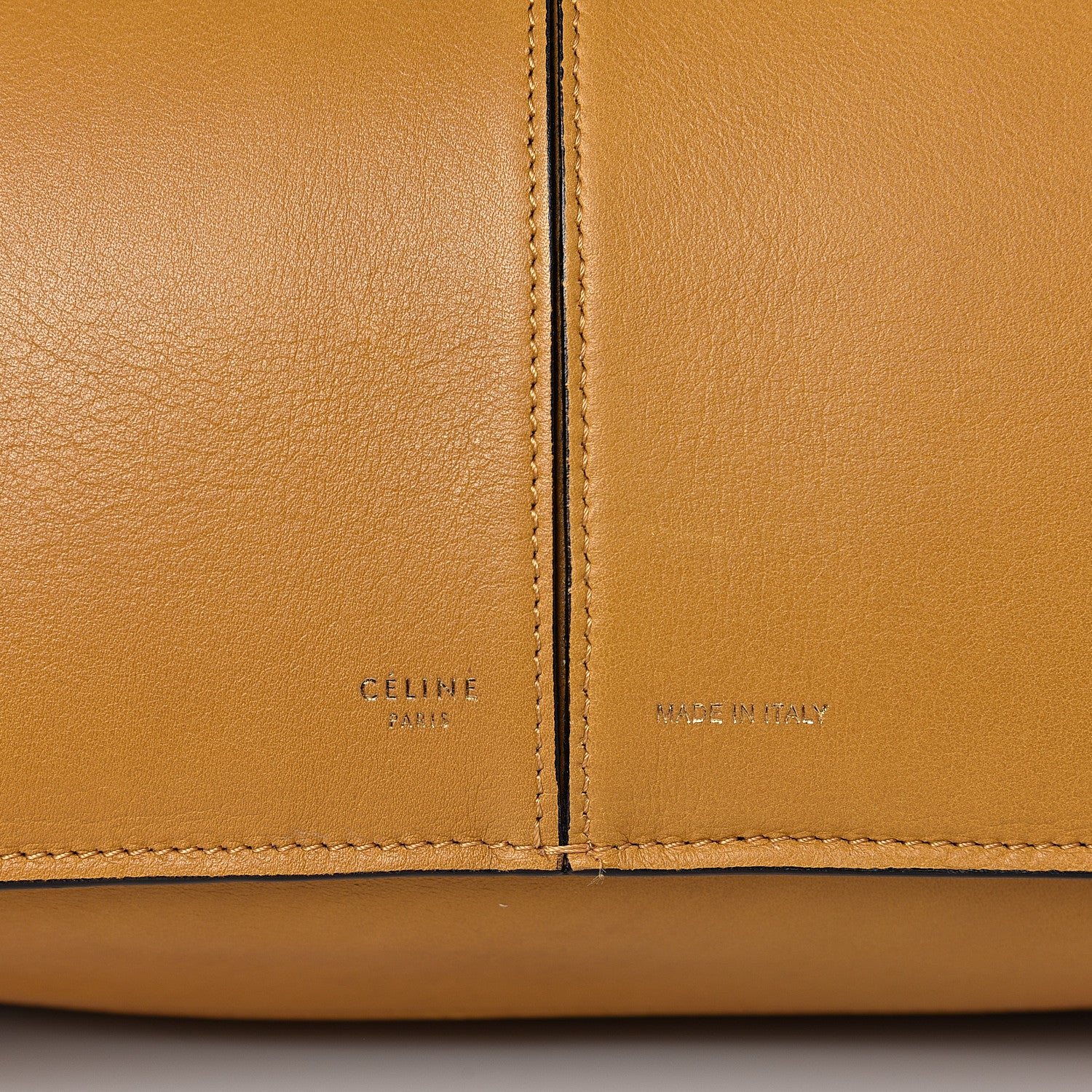 Celine Supple Natural Calfskin Medium Tri-Fold Bag Blonde 6 of 12