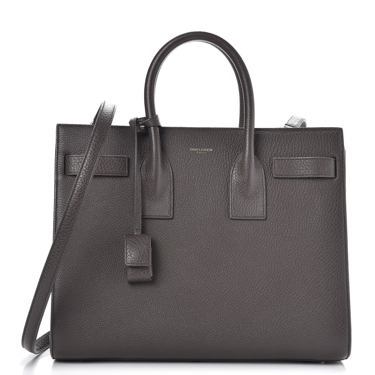 Grained Calfskin Small Sac De Jour Dark Anthracite