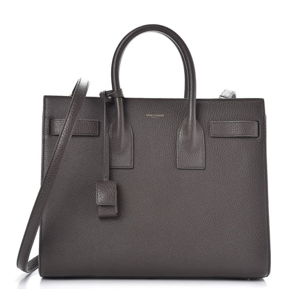 Saint Laurent Grained Calfskin Small Sac De Jour Dark Anthracite 1 of 8