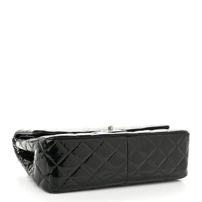 Chanel Patent Quilted Jumbo Double Flap Black 4 of 10