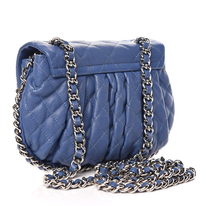 Chanel Washed Lambskin Quilted Mini Chain Around Flap Blue 3 of 10