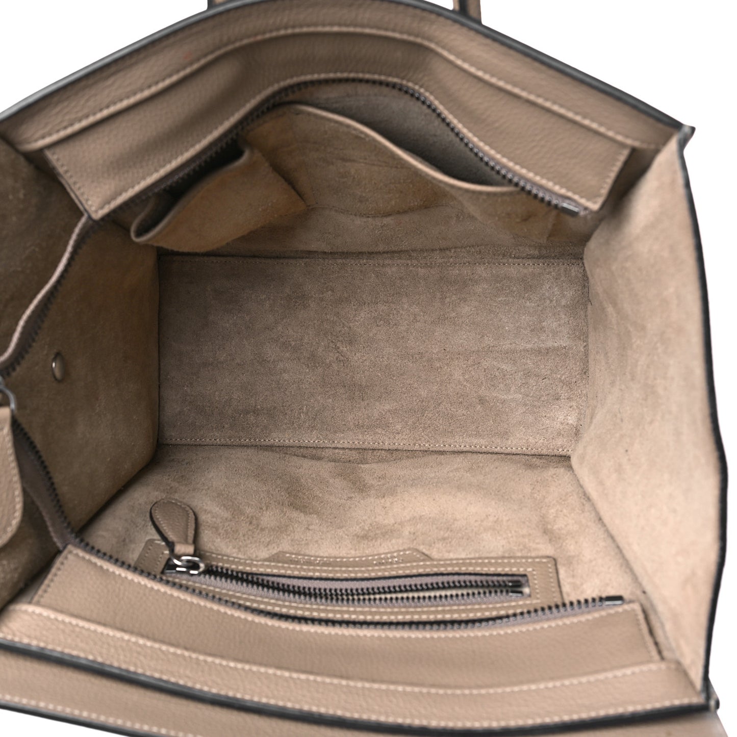 Drummed Calfskin Micro Luggage Dune