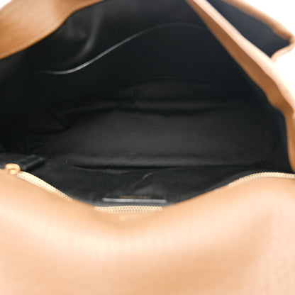 Saint Laurent Grained Lambskin Monogram Large Niki Chain Satchel Dark Cork 5 of 12