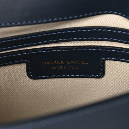 Mansur Gavriel Calfskin Flap Crossbody Bag Blu 5 of 8
