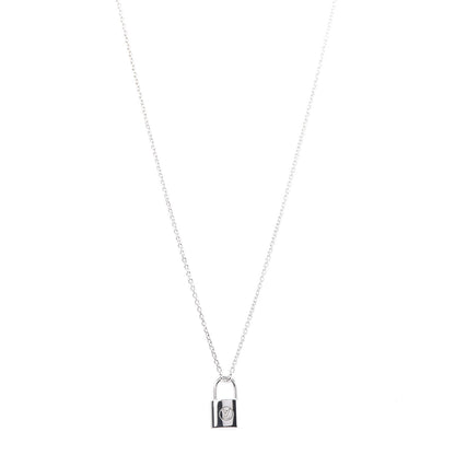 Louis Vuitton Sterling Silver Lockit Necklace 1 of 6
