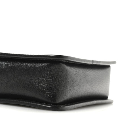 Gucci Monogram Jumbo GG Textured Dollar Calfskin Web Mini Crossbody Bag Black 9 of 11