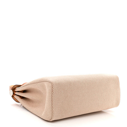 Hermes Vache Hunter Criss Viking Herbag Zip Retourne 31 PM Ecru Beige Naturel 5 of 10