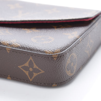 Louis Vuitton Monogram Pochette Felicie Chain Wallet Fuchsia 11 of 11