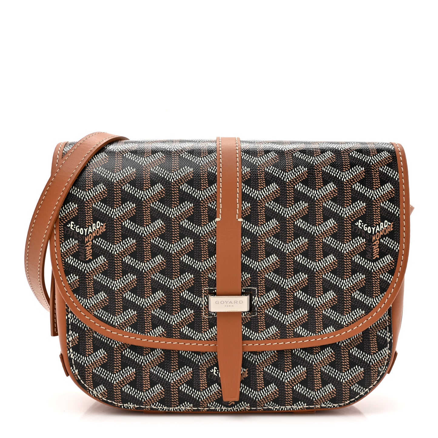 Goyardine Belvedere II PM Messenger Bag Black Gold
