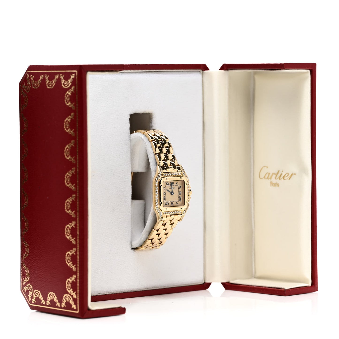 18K Yellow Gold Diamond 22mm Panthere Quartz Watch