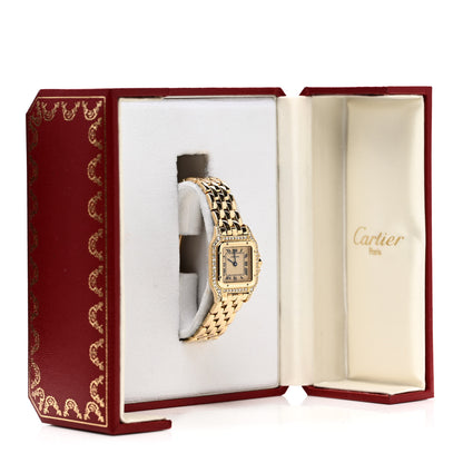 Cartier 18K Yellow Gold Diamond 22mm Panthere Quartz Watch 7 of 7