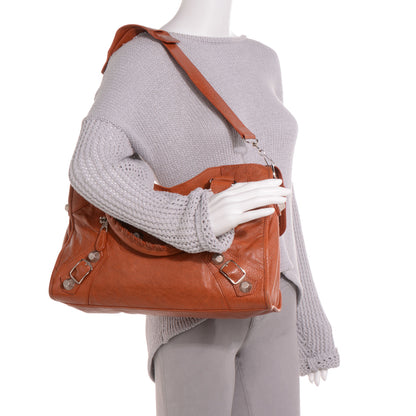 Balenciaga Agneau Giant 21 Silver Hardware City Orange Brulee 2 of 11