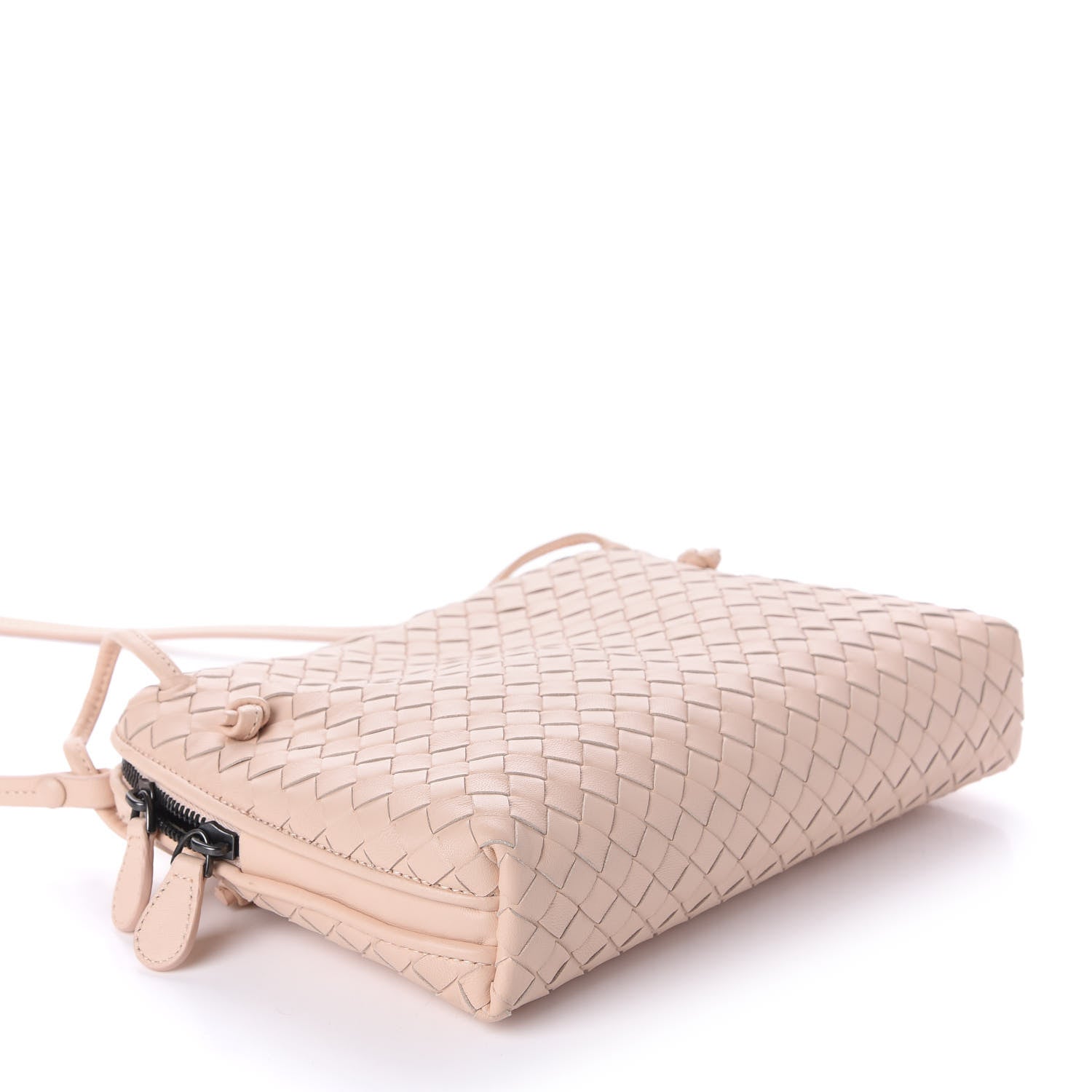 Bottega Veneta Nappa Intrecciato Nodini Crossbody Messenger Flamingo 4 of 9