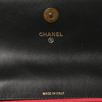 Chanel Lambskin Quilted Chanel 19 Flap Clutch Black 13 of 21