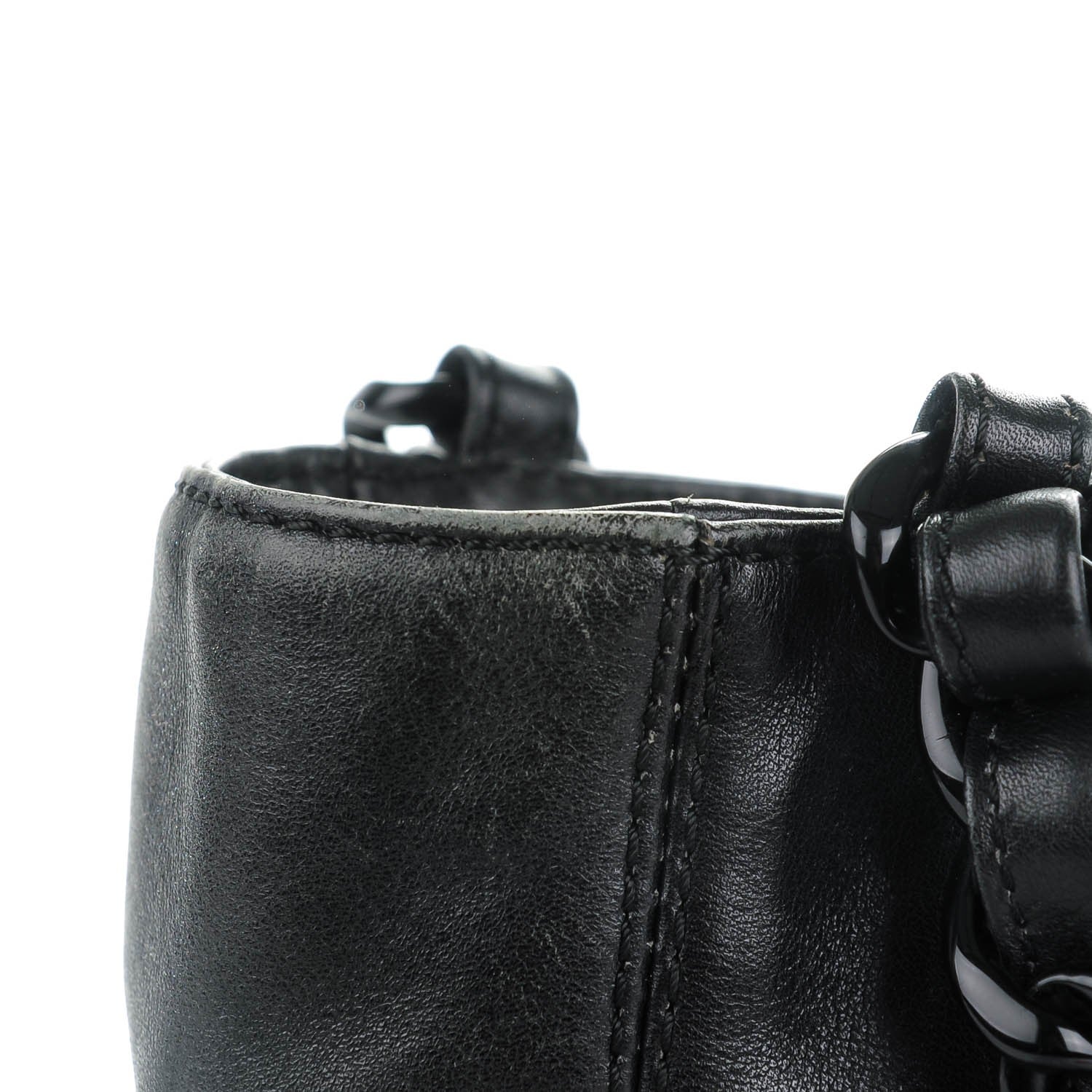 Chanel Lambskin Chain CC Small Tote Black 9 of 9