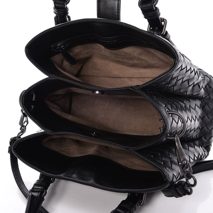 Bottega Veneta Nappa Intrecciato Baby Roma Tote Nero Black 5 of 7