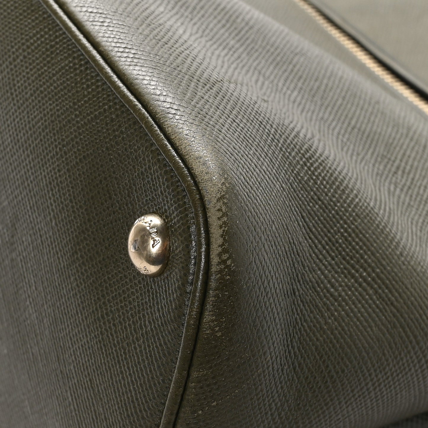 Saffiano Cuir Open Promenade Tote Militare